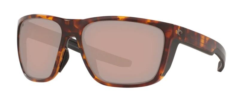 Costa Ferg Sunglasses Polarized in Matte Tortoise with Copper Silver Mirror 580G